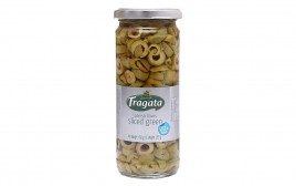 Fragata Spanish Olives Sliced Green  Glass Jar  450 grams